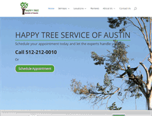 Tablet Screenshot of happytreeserviceofaustin.com
